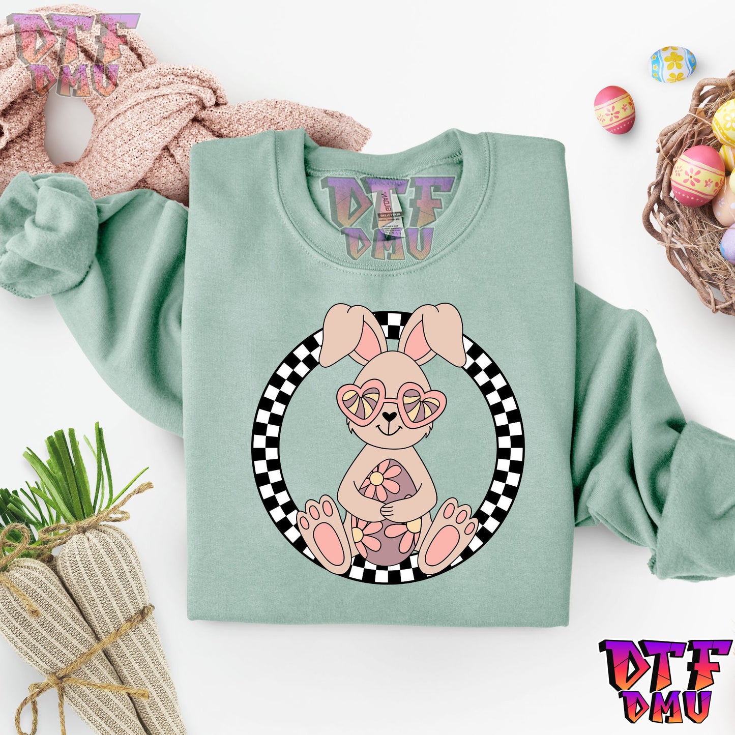 Cute Bunnies Favorite DTF Transfer Print
