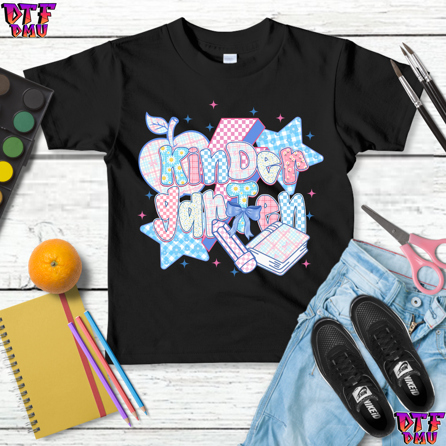 Back To School DTF Transfer Print