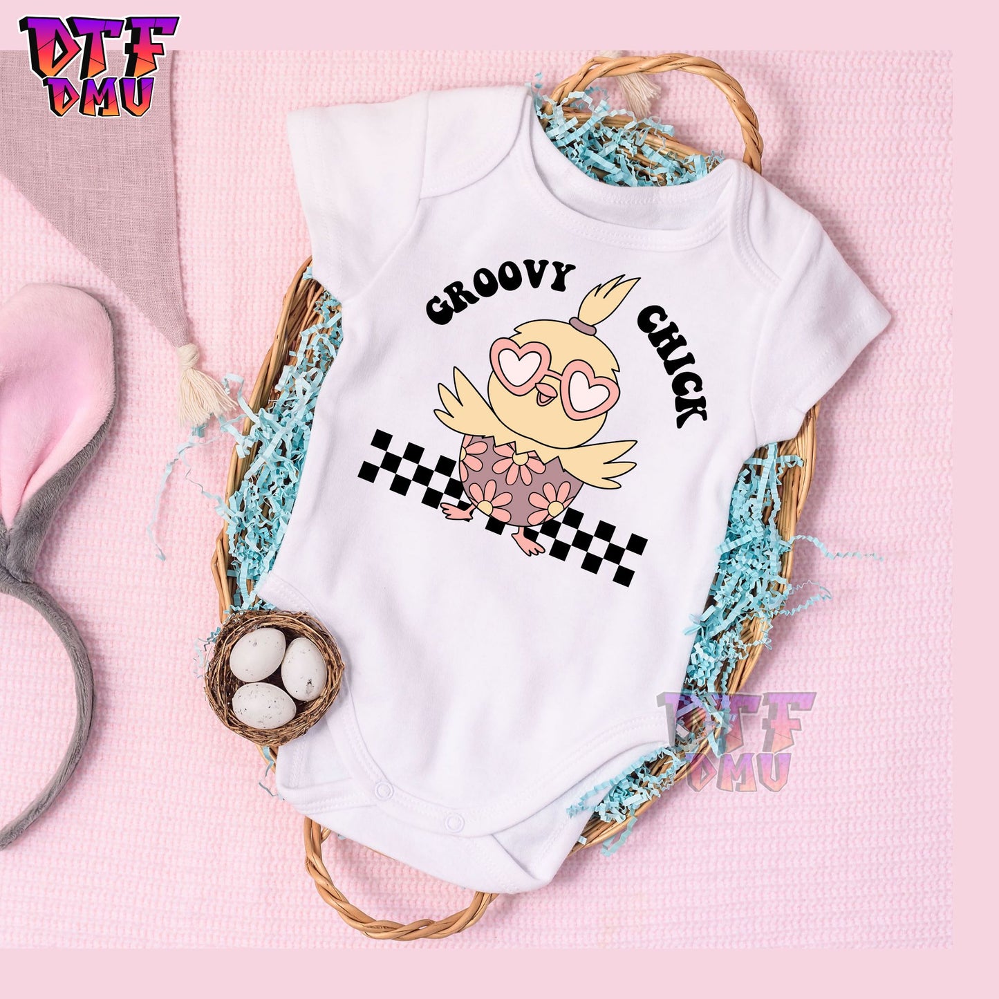 ONE Groovy CHICK DTF Transfer Print