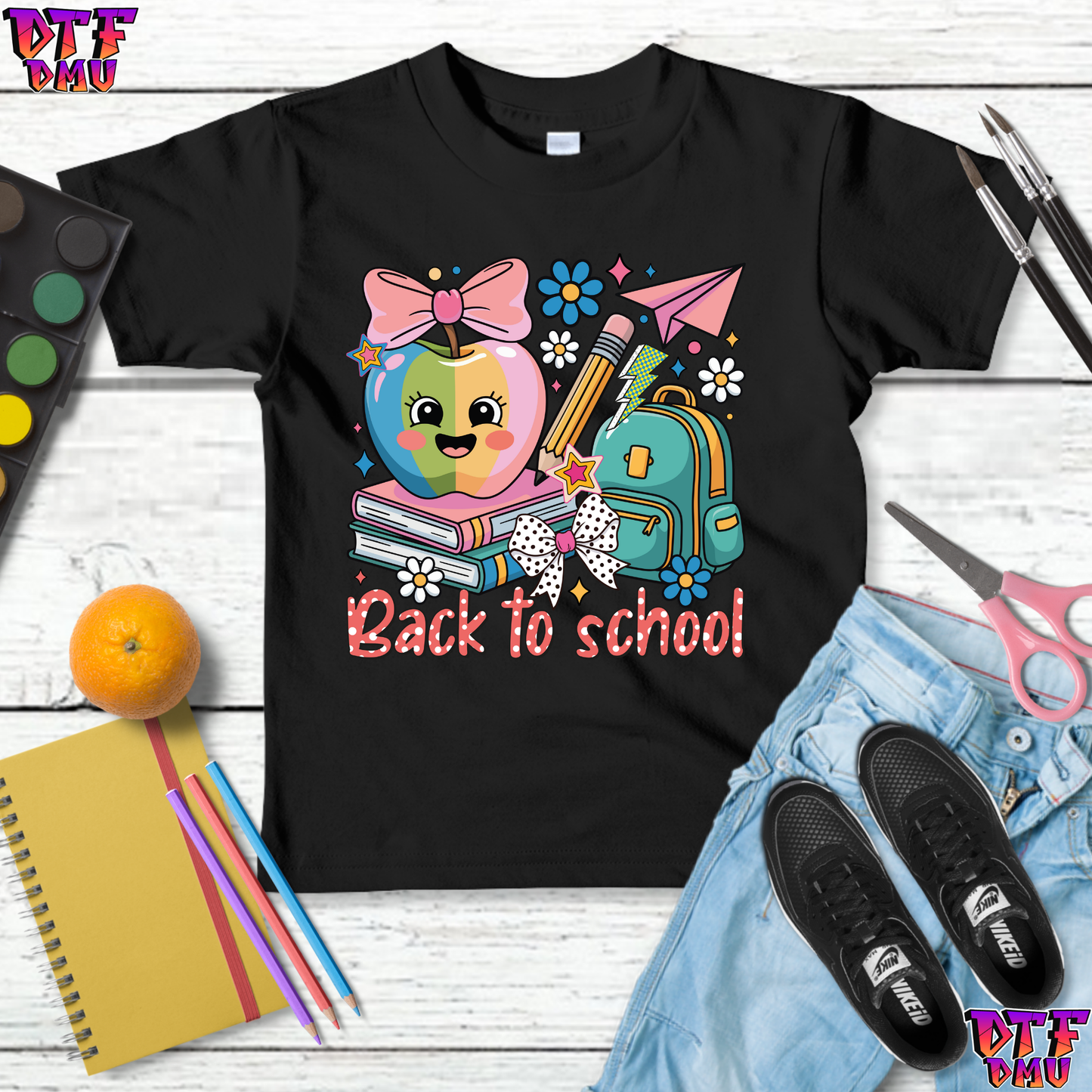 Back To School DTF Transfer Print