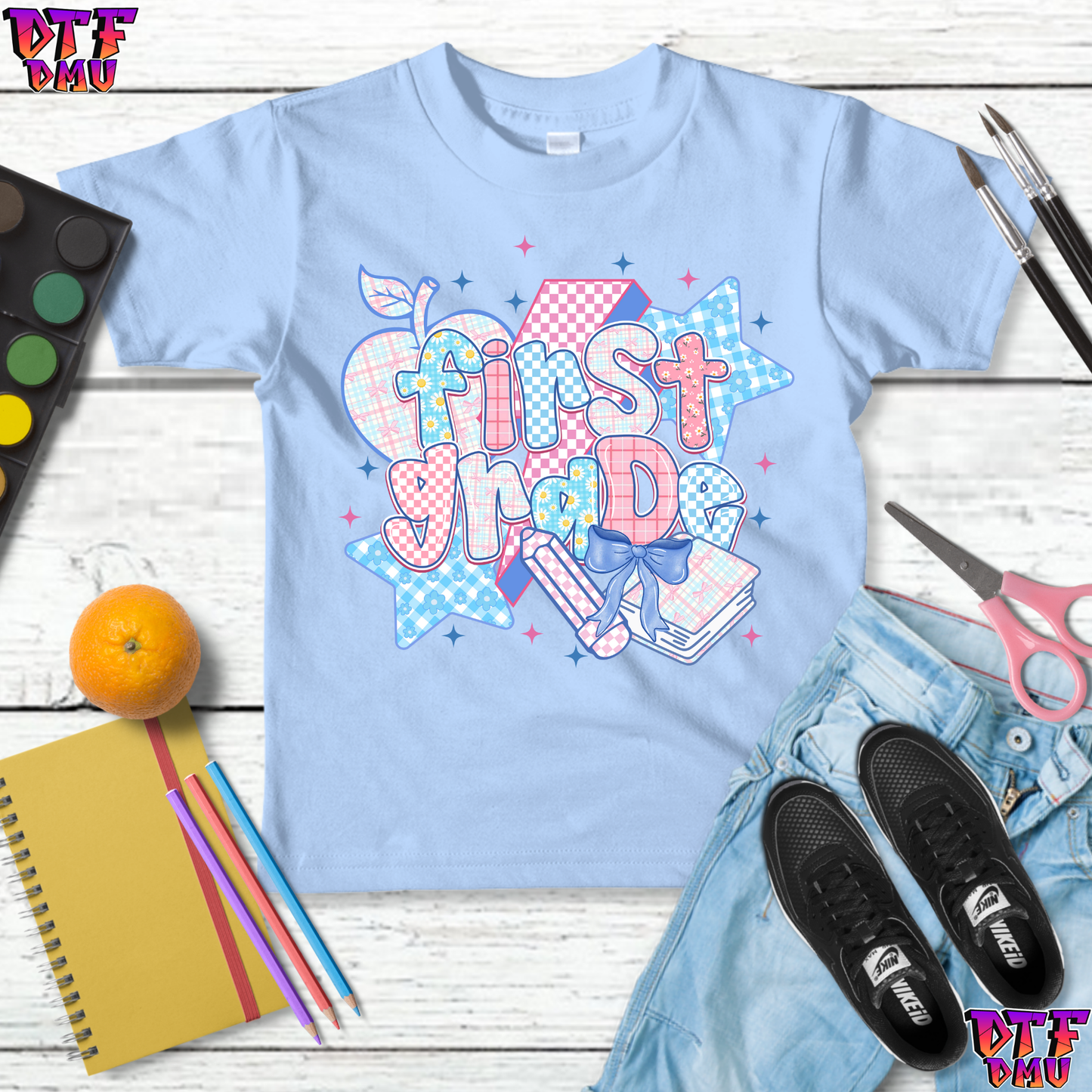 Back To School DTF Transfer Print