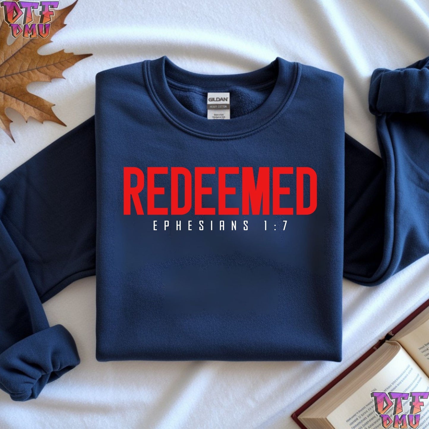REDEEMED Christian DTF Transfer Print.