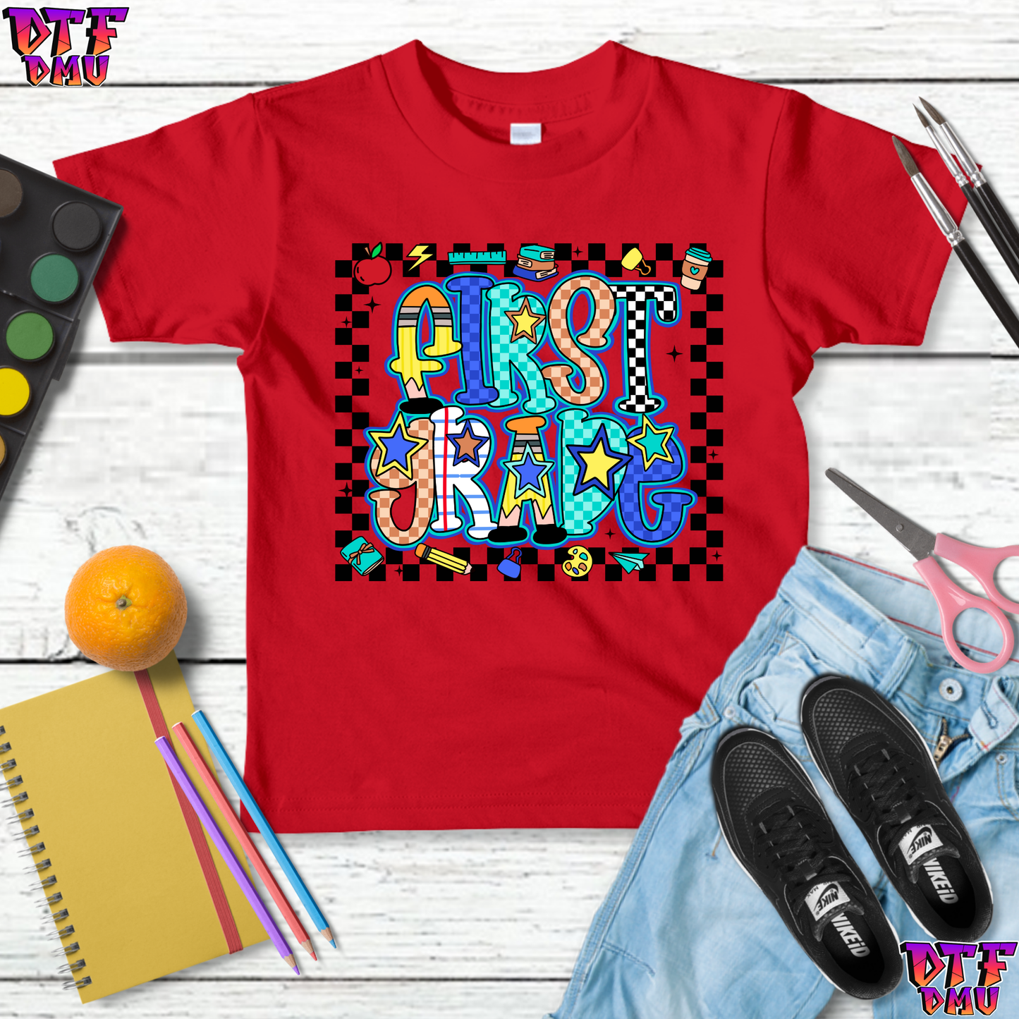 Back to School DTF Transfer Print