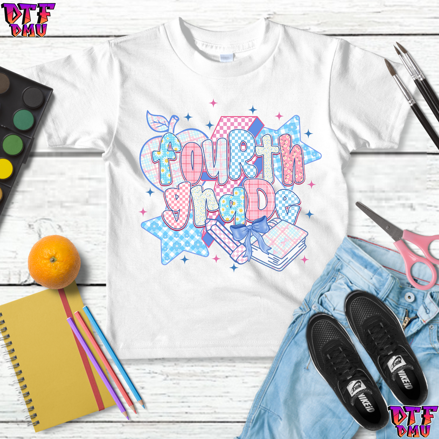 Back To School DTF Transfer Print