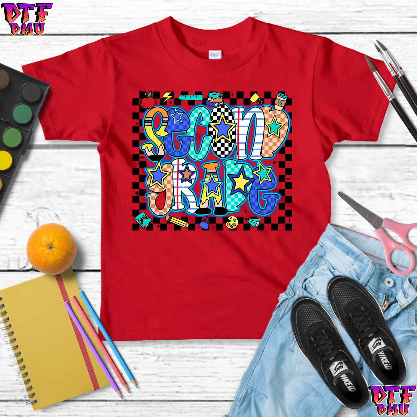 Back to School DTF Transfer Print