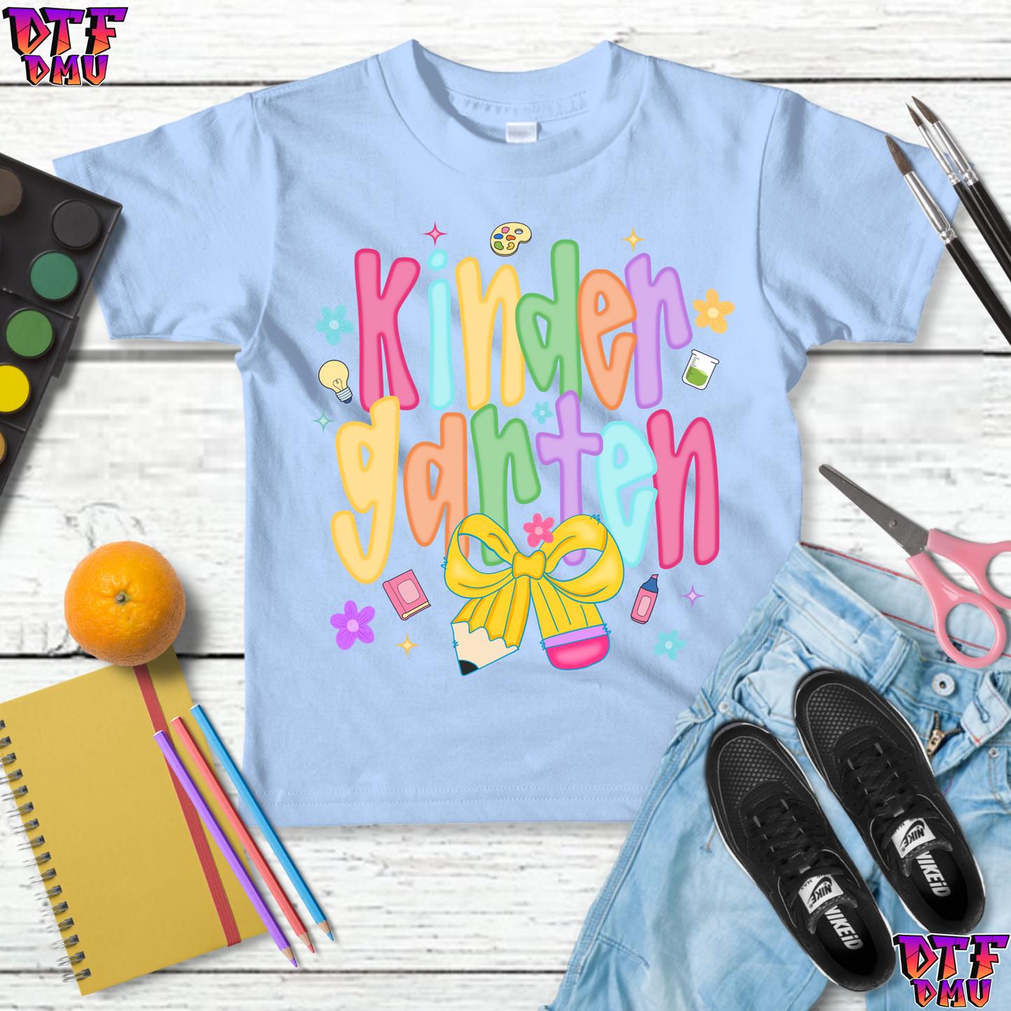 Back To School DTF Transfer Print