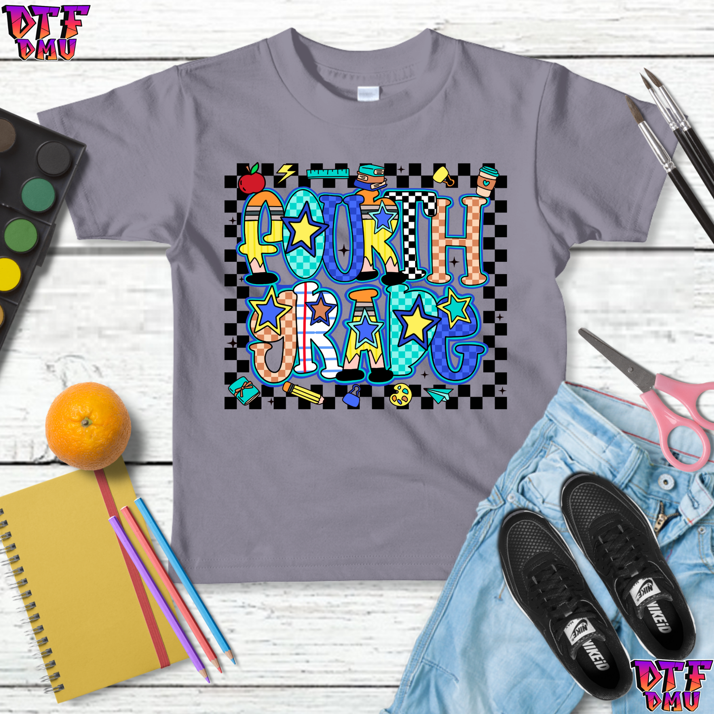 Back to School DTF Transfer Print
