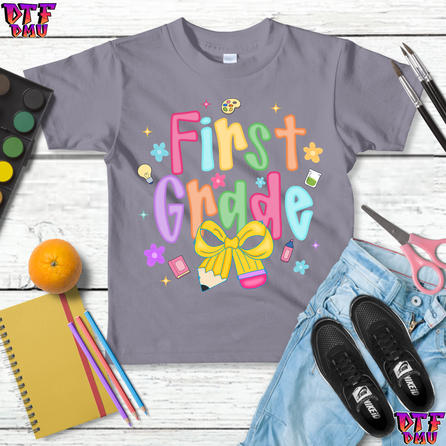 Back To School DTF Transfer Print