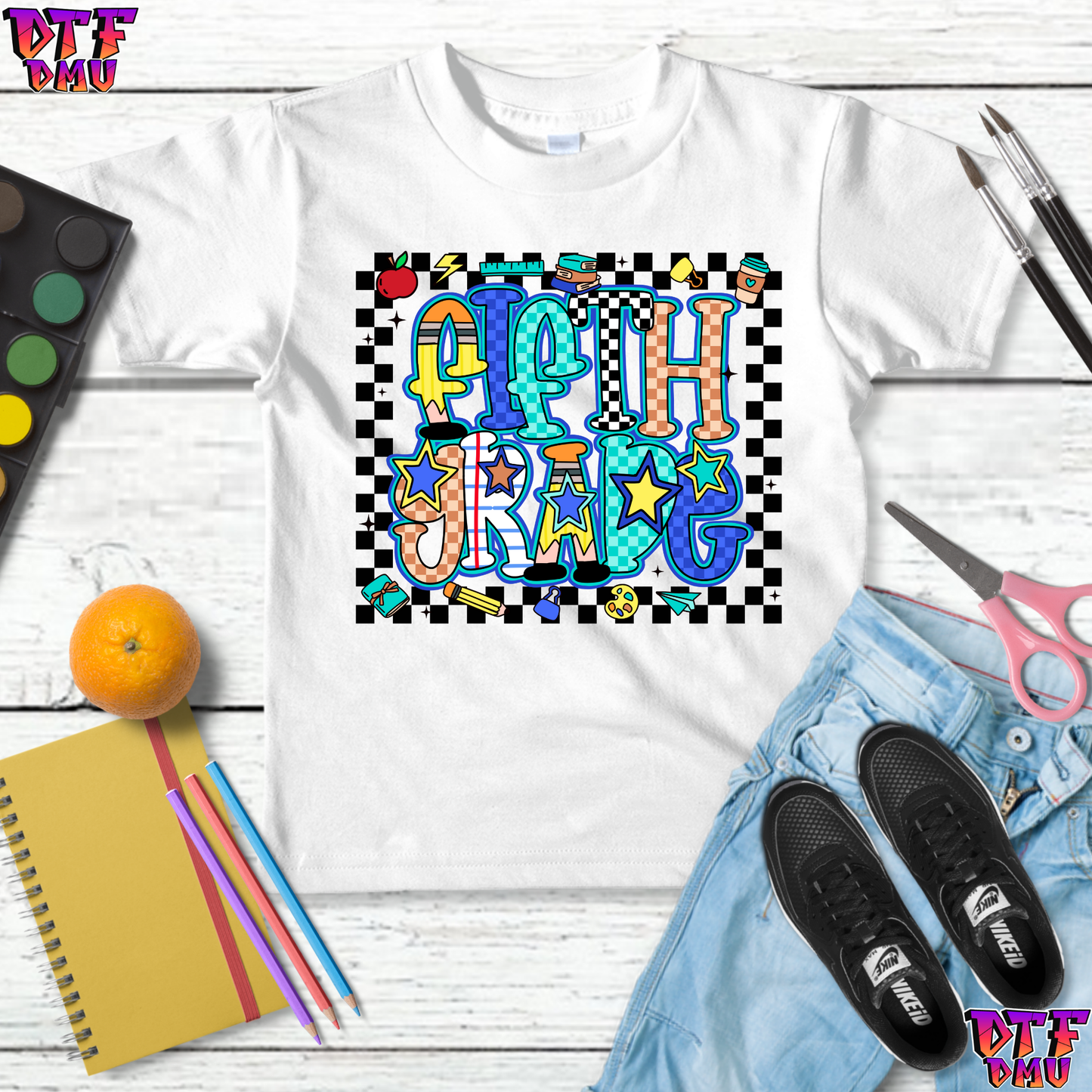 Back to School DTF Transfer Print
