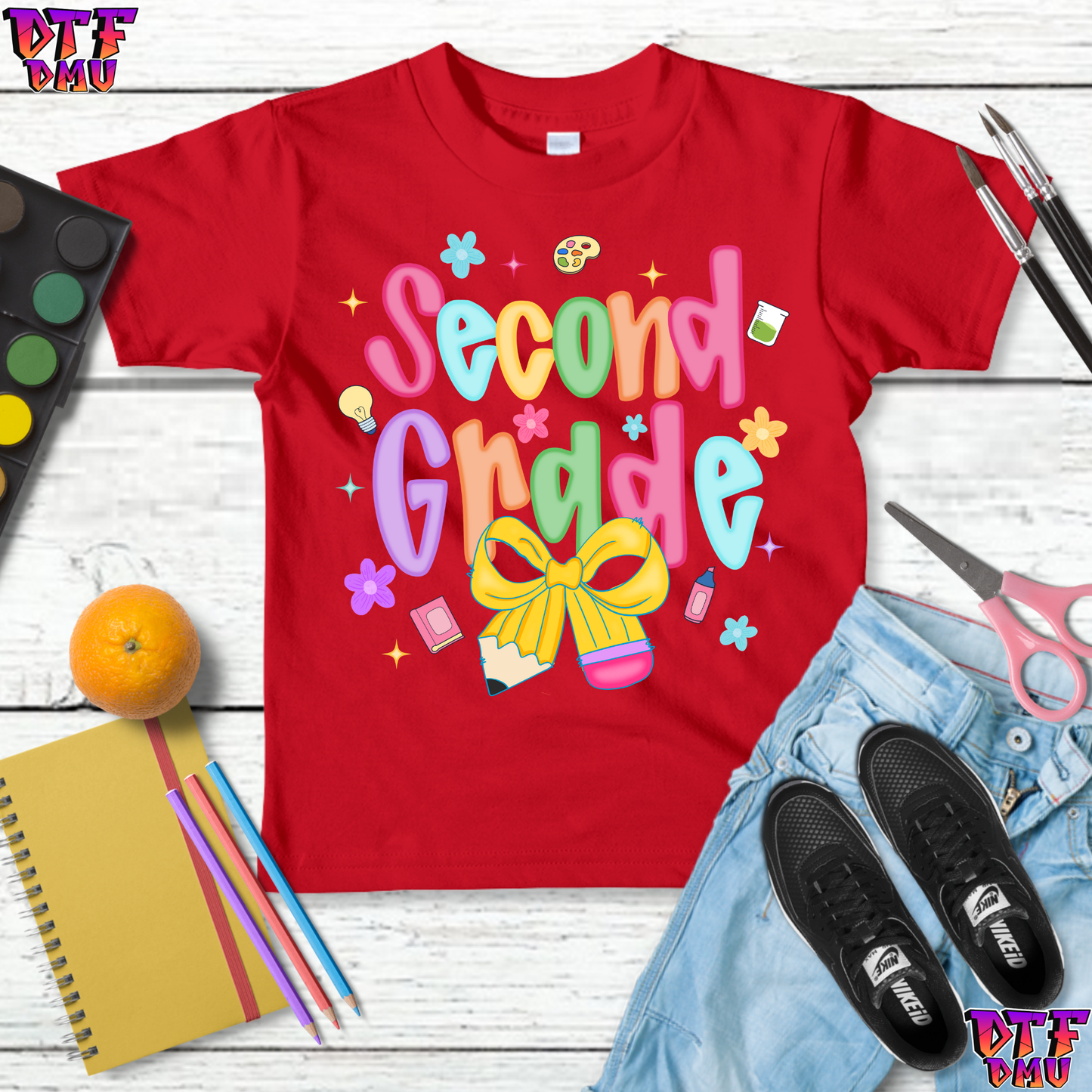 Back To School DTF Transfer Print
