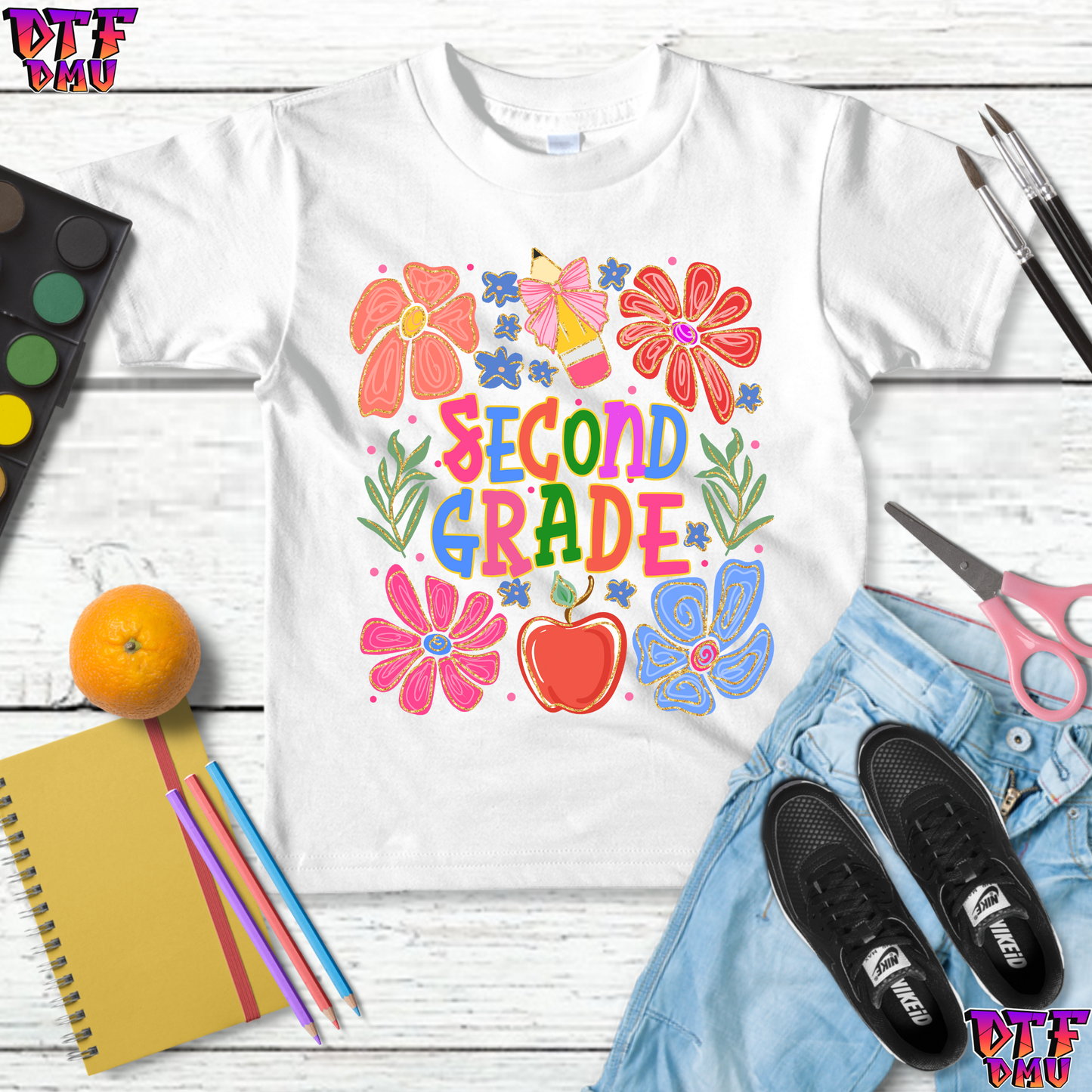 Boho Back To School DTF Transfer Print