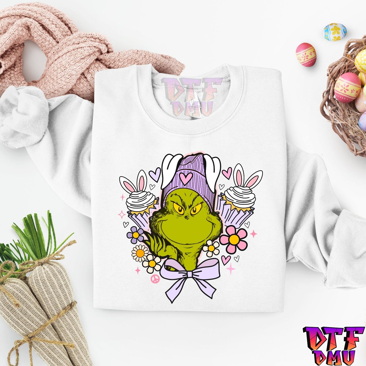 Easter Grinch DTF Transfer Print