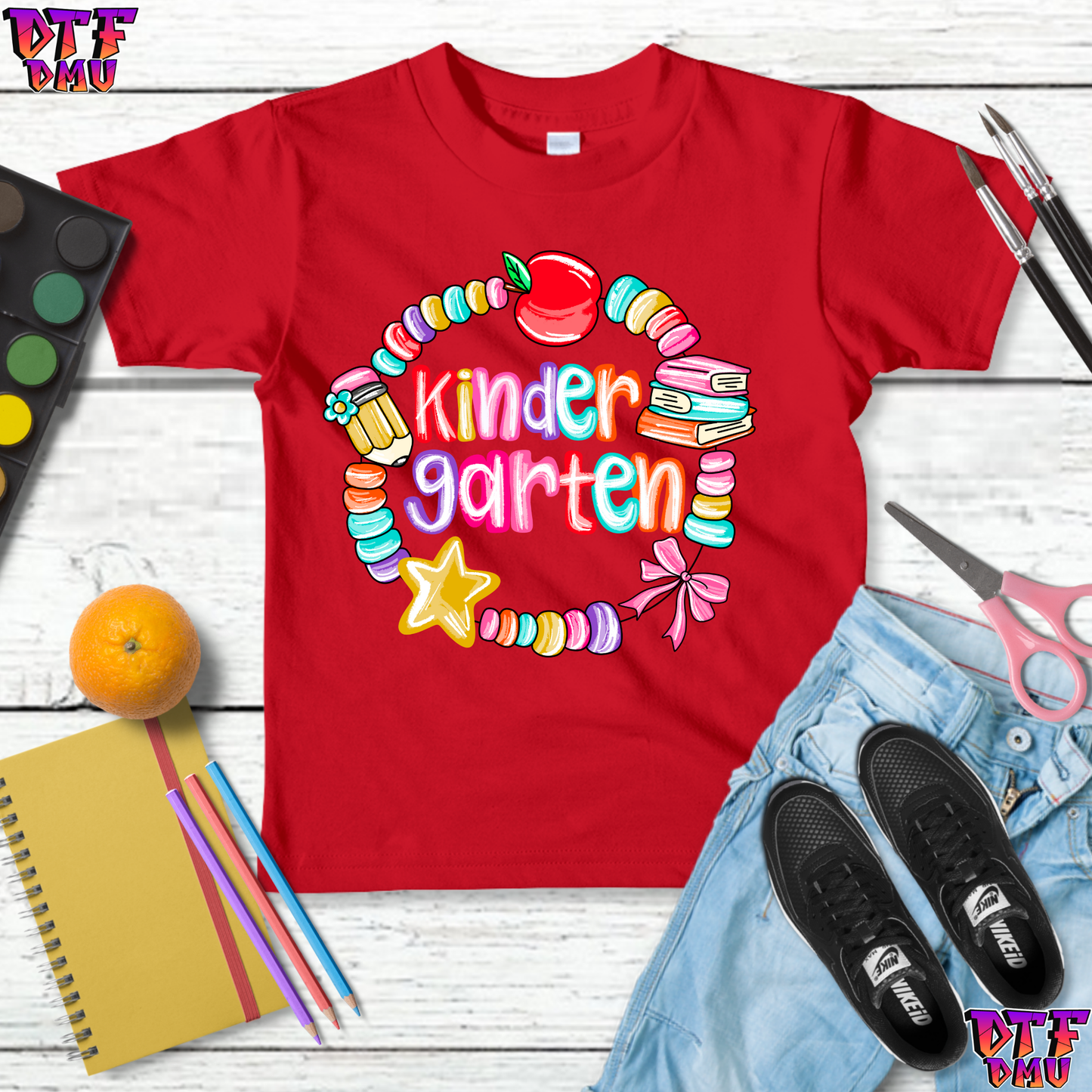 Back to School DTF Transfer Print