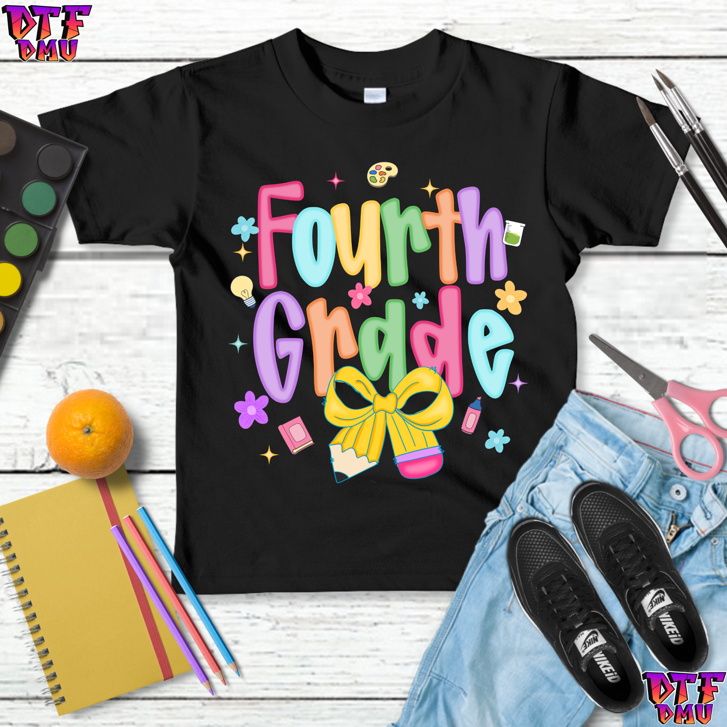 Back To School DTF Transfer Print