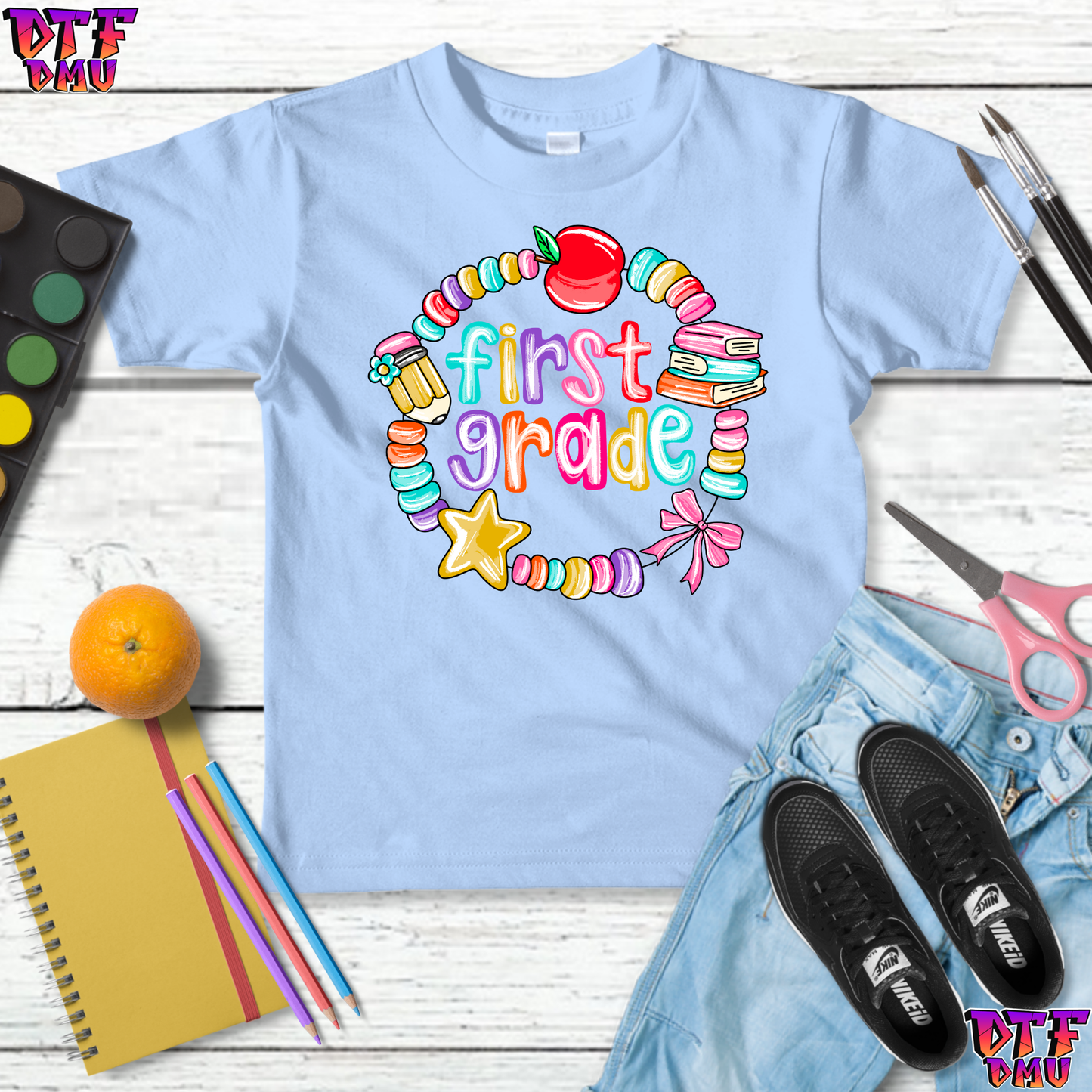 Back to School DTF Transfer Print