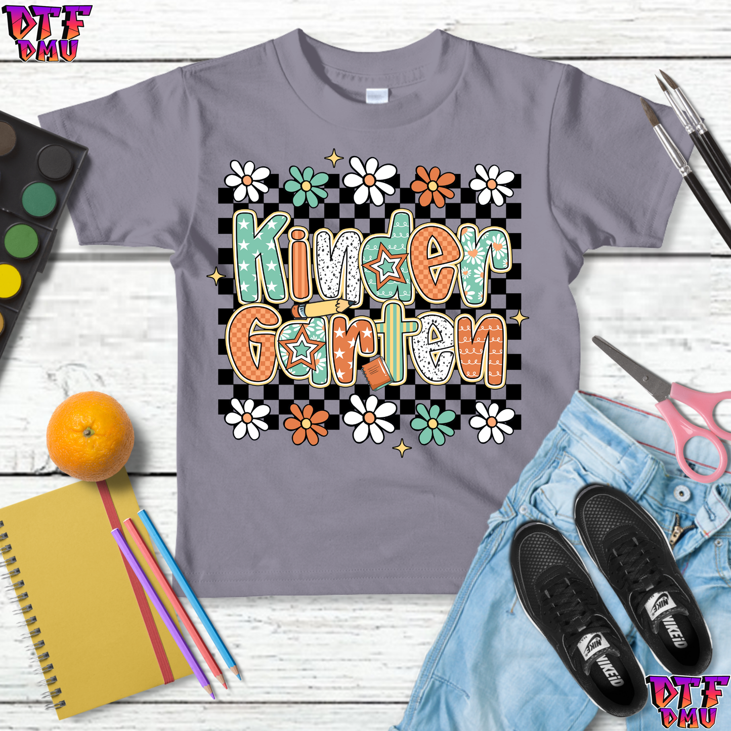 Back To School DTF Transfer Print