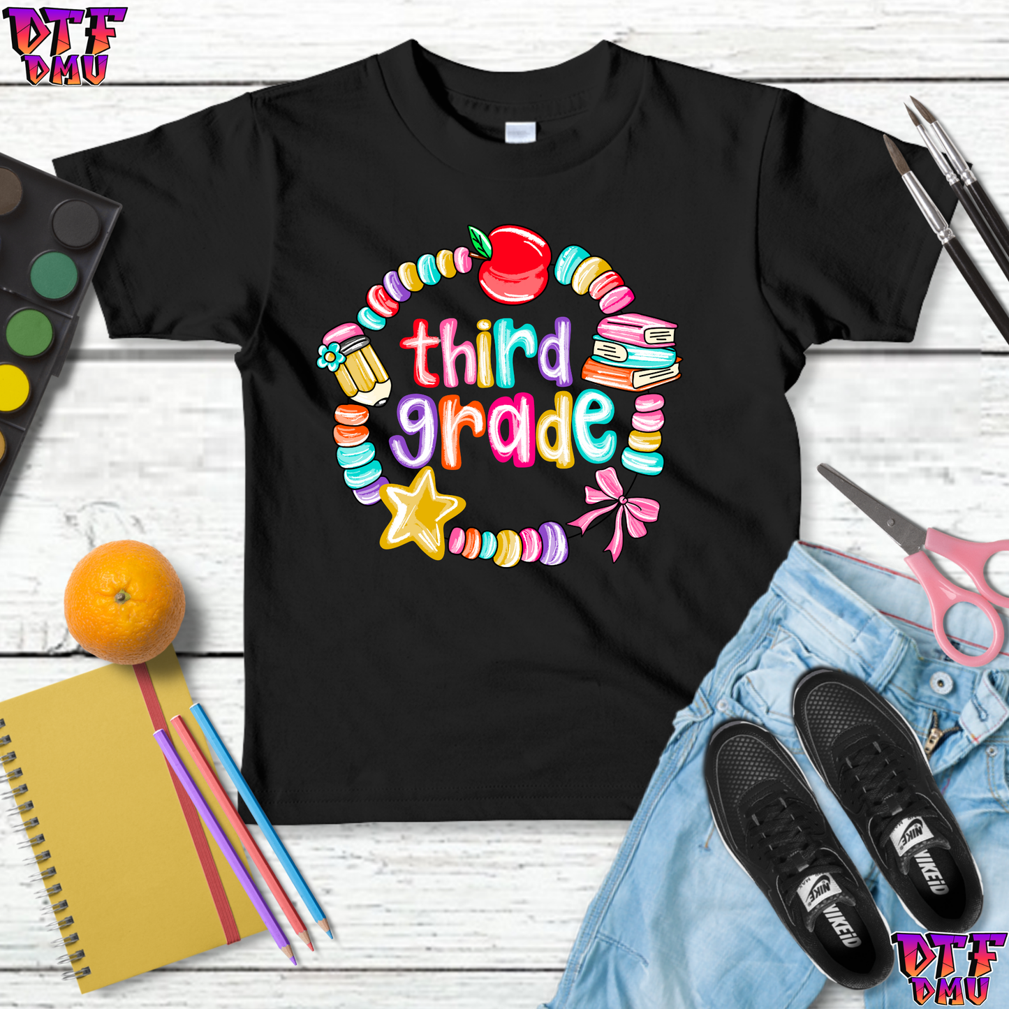Back to School DTF Transfer Print