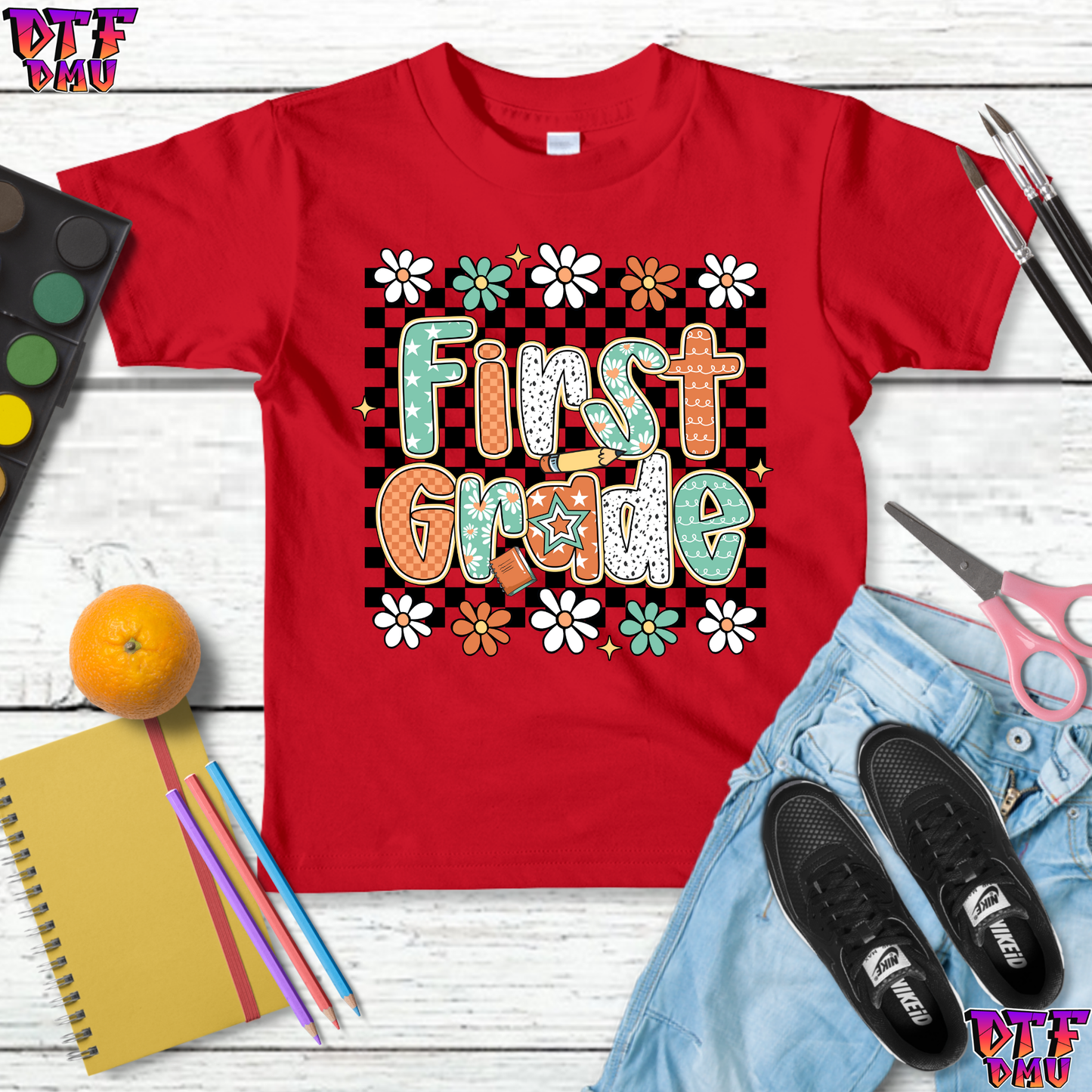 Back To School DTF Transfer Print