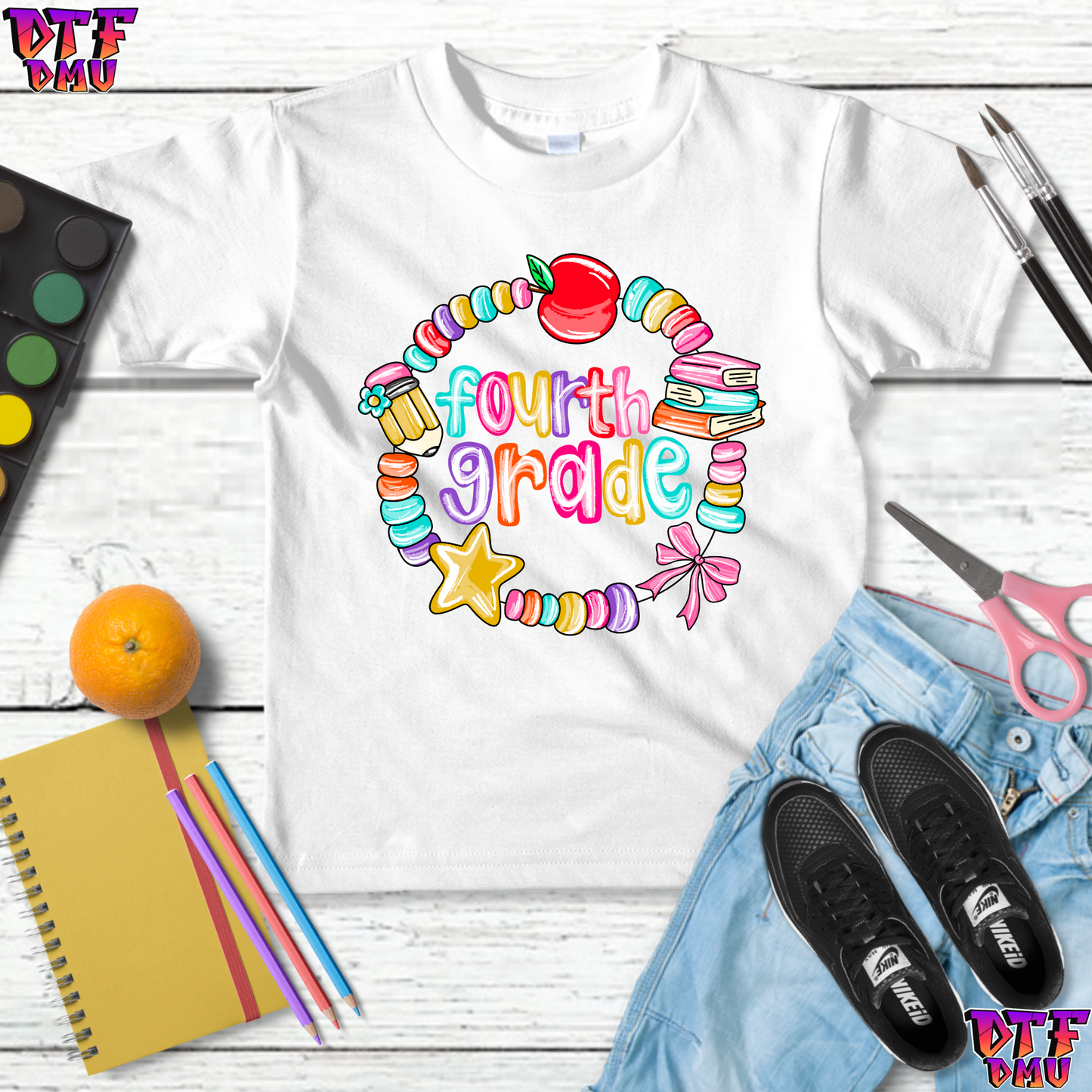 Back to School DTF Transfer Print