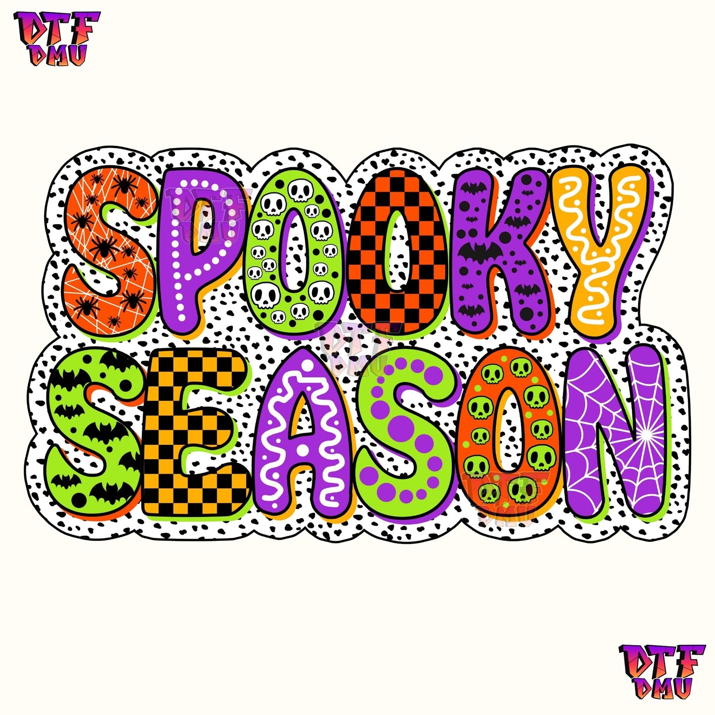 SPOOKY MAMA AUNTIE SEASON VIBES STAY SPOOKY (DTF TRANSFERS)