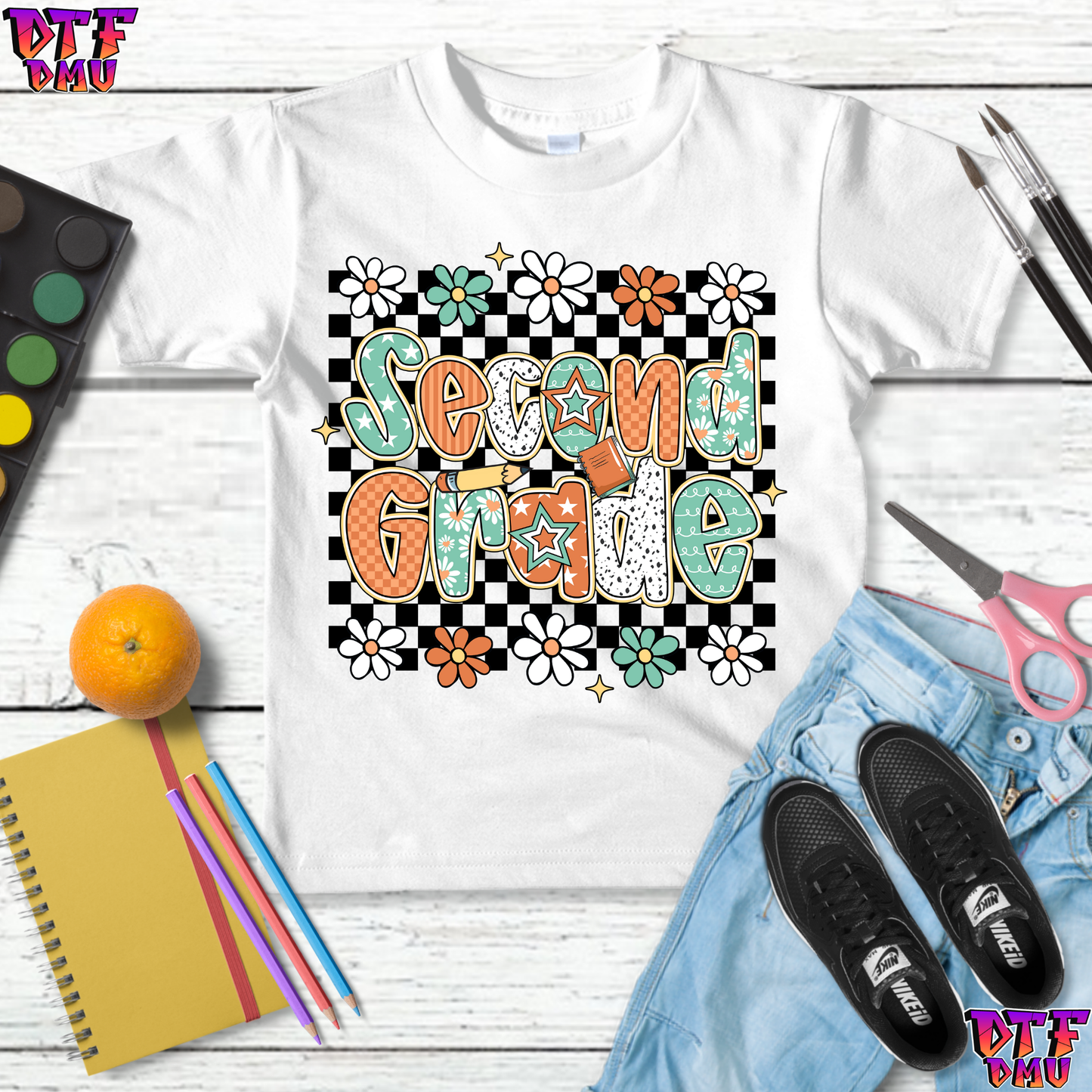 Back To School DTF Transfer Print