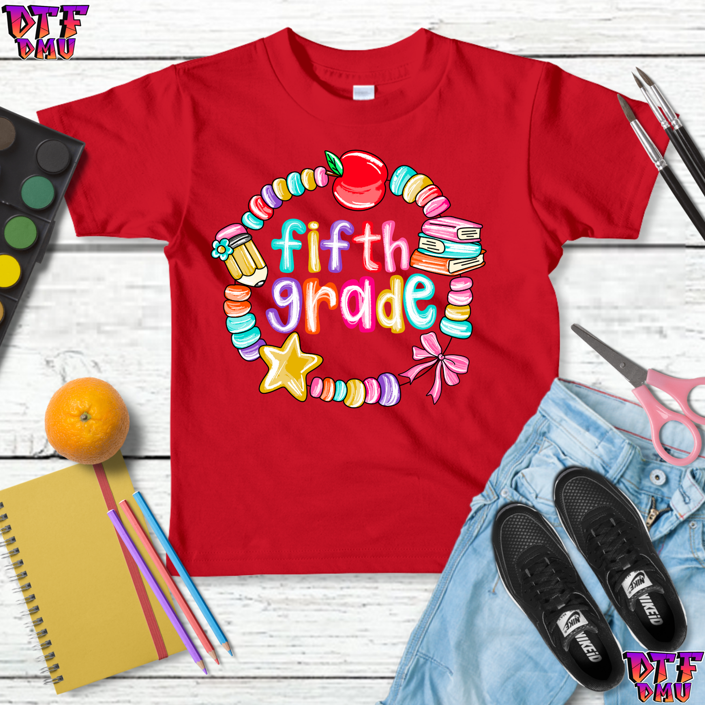Back to School DTF Transfer Print