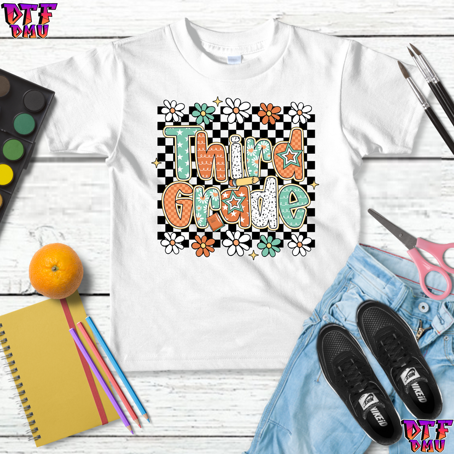 Back To School DTF Transfer Print