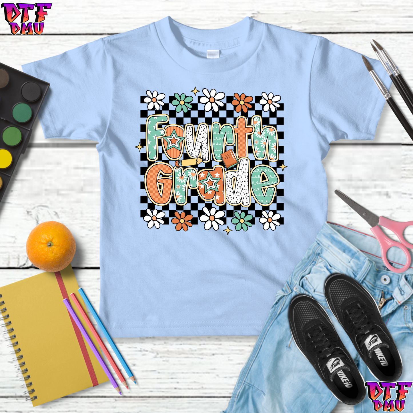 Back To School DTF Transfer Print