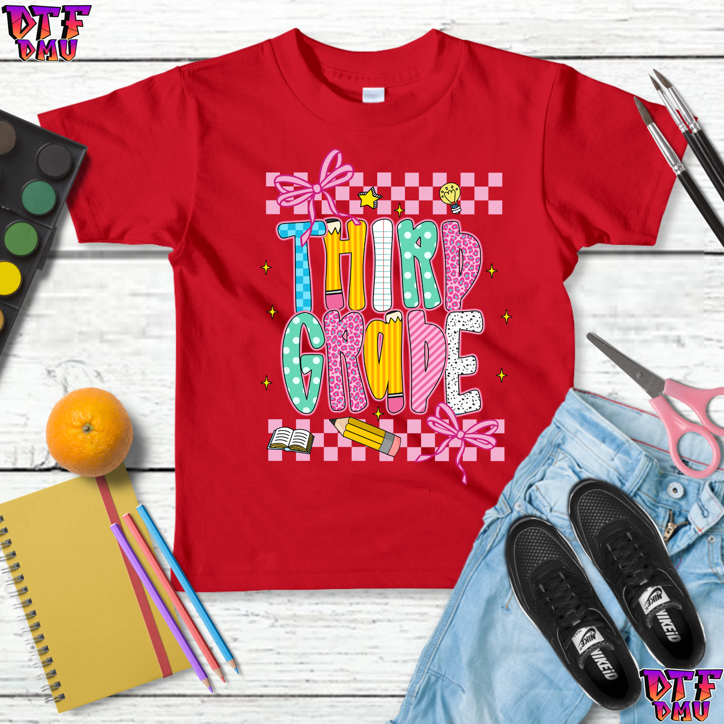 Back to School DTF Transfer Print