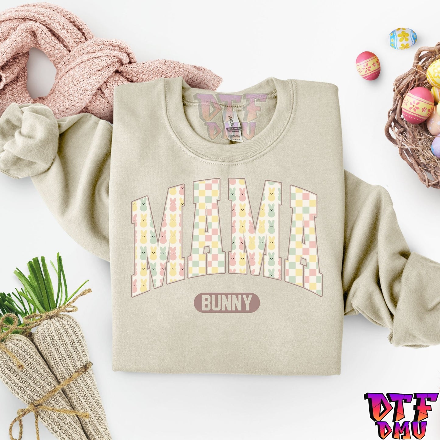 MAMA & MINI Bunny Ready to Press DTF Transfer