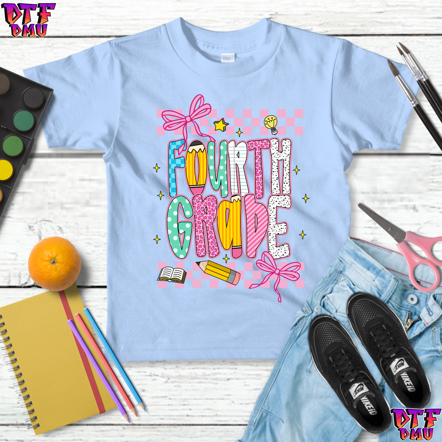 Back to School DTF Transfer Print