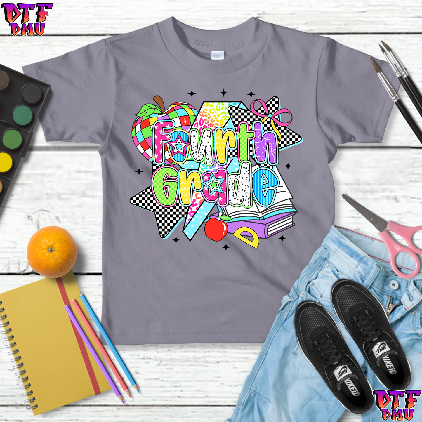Groovy Back To School DTF Transfer Print