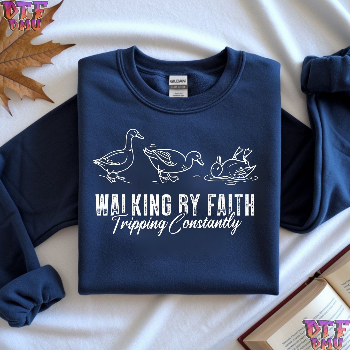 WALKING BY FAITH Christian DTF Transfer Print.
