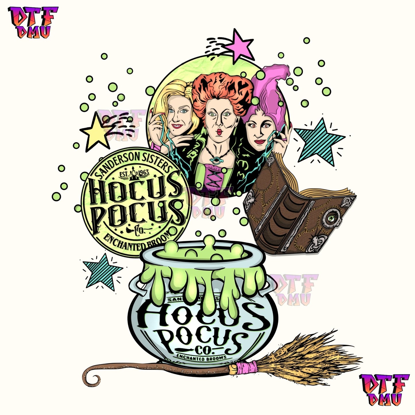 HOCUS POCUS (DTF Ready to Apply Transfer Print)