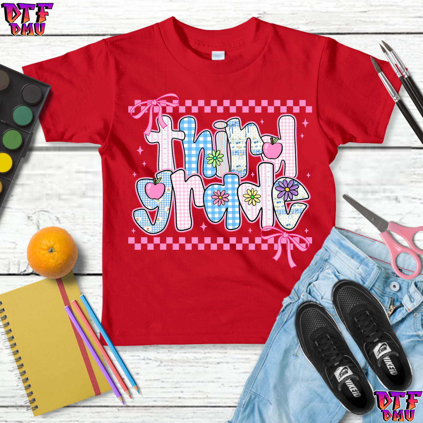 Back to School DTF Transfer Print
