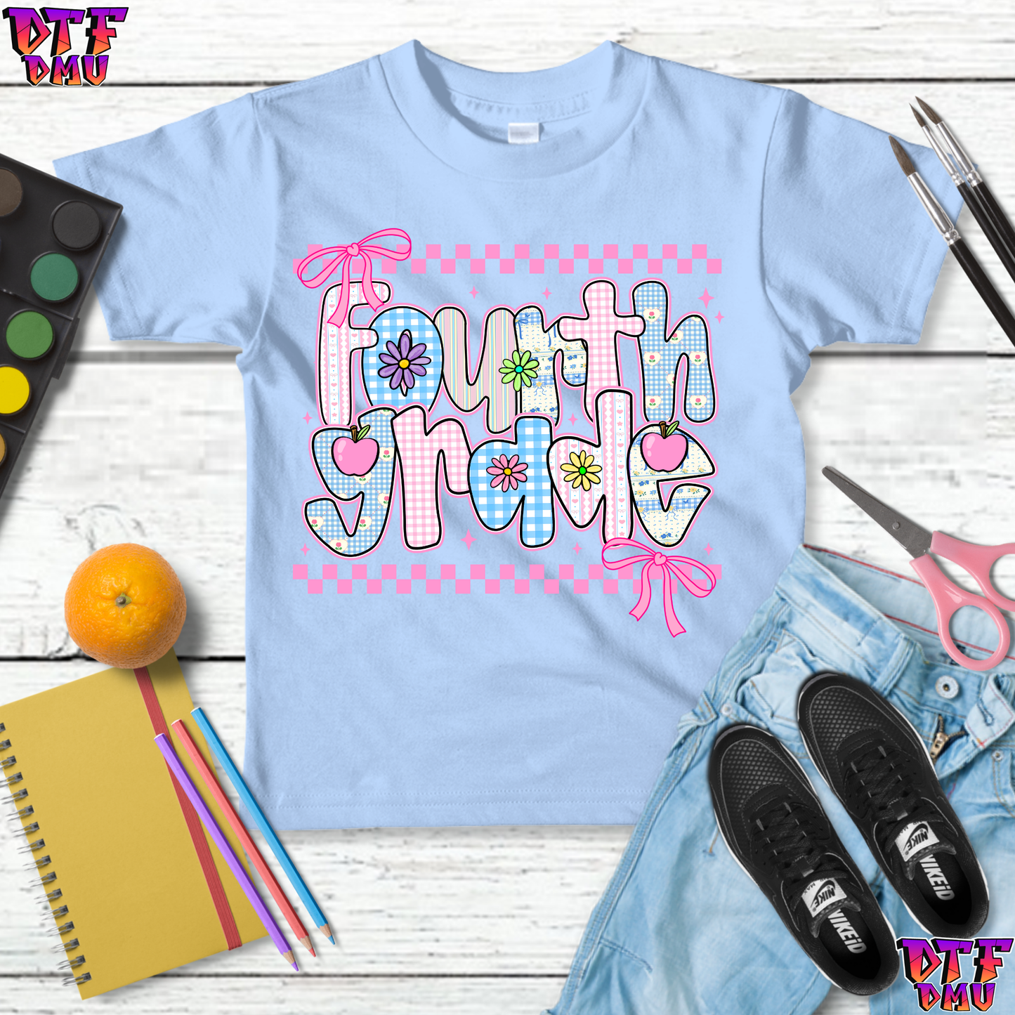 Back to School DTF Transfer Print