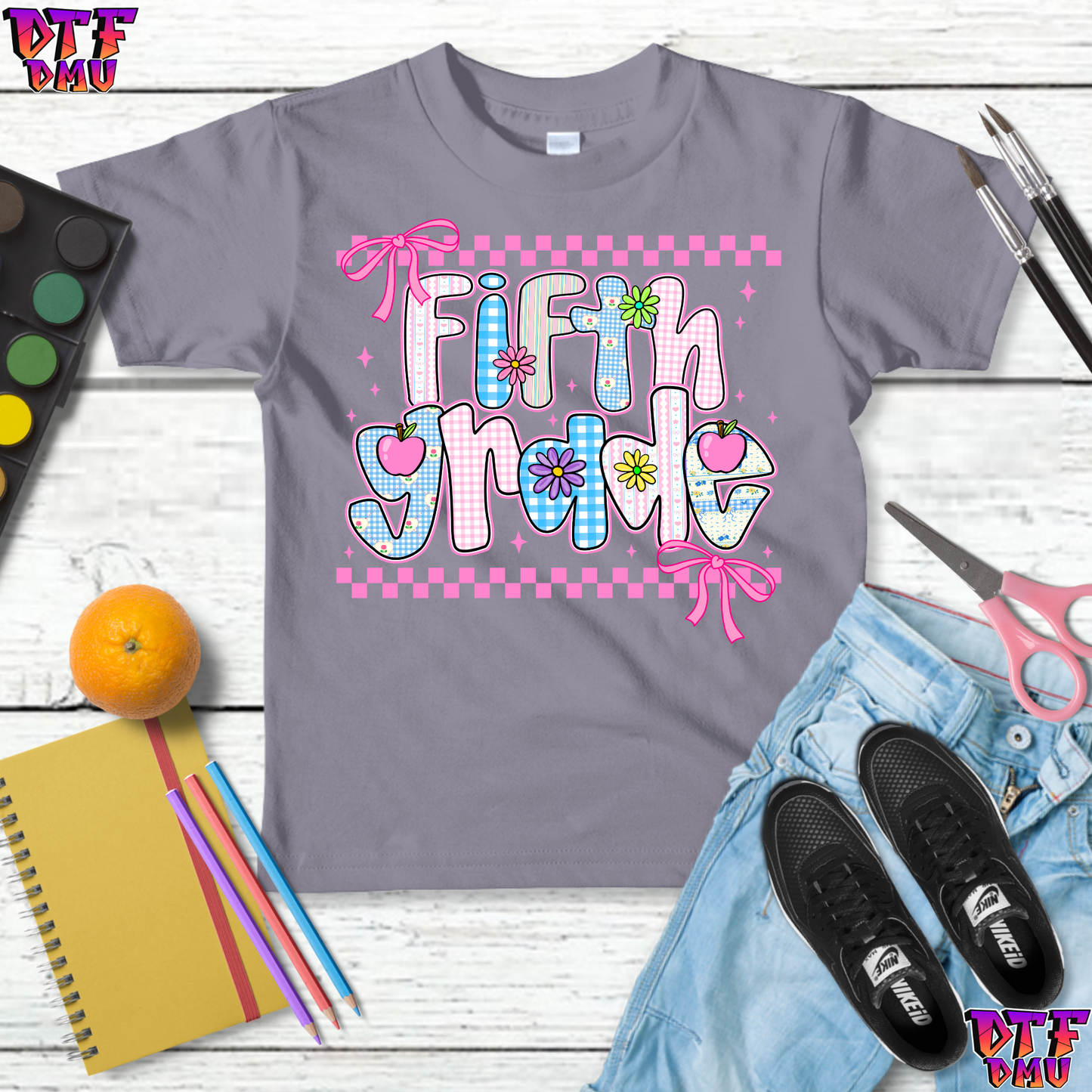 Back to School DTF Transfer Print
