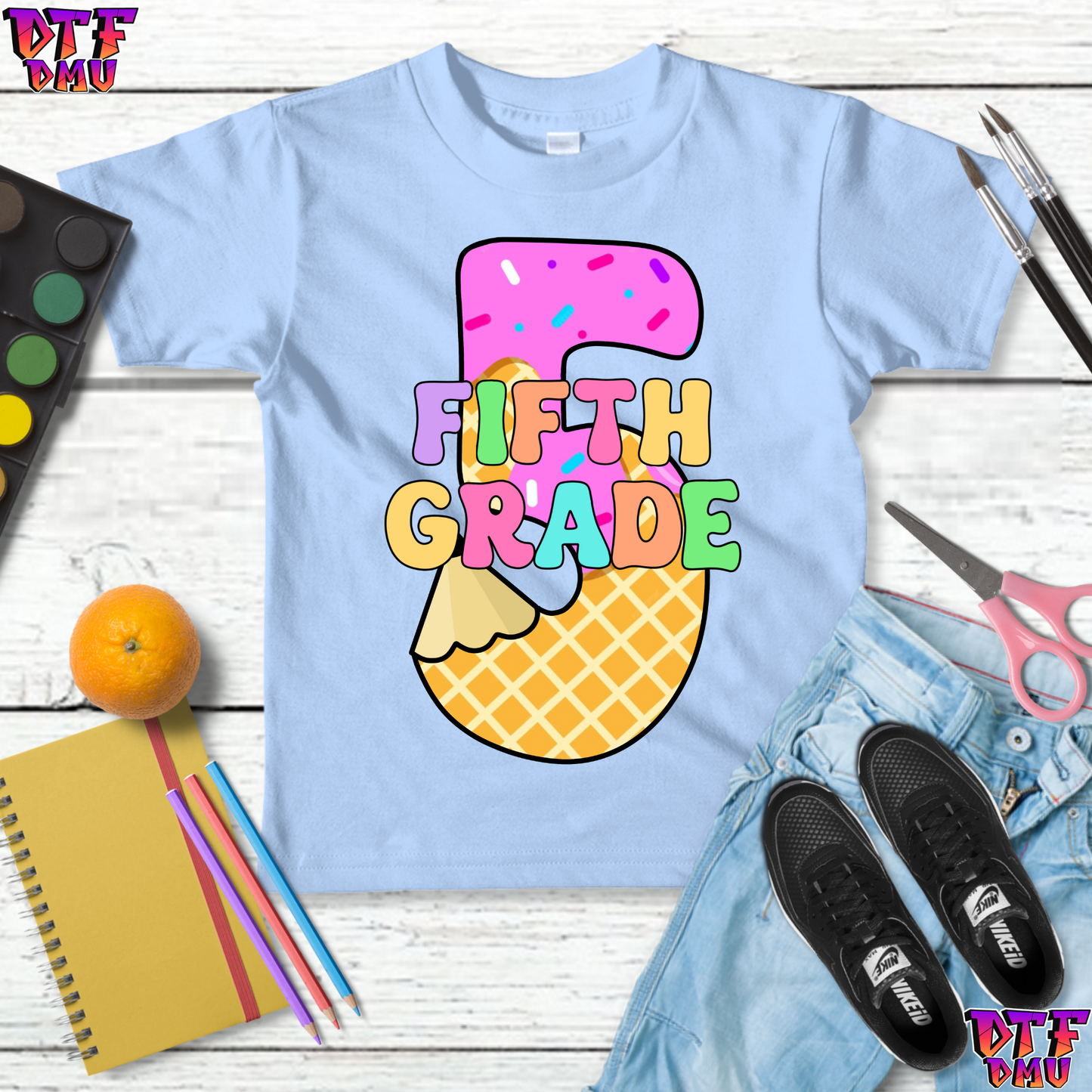 Back to School DTF Transfer Print