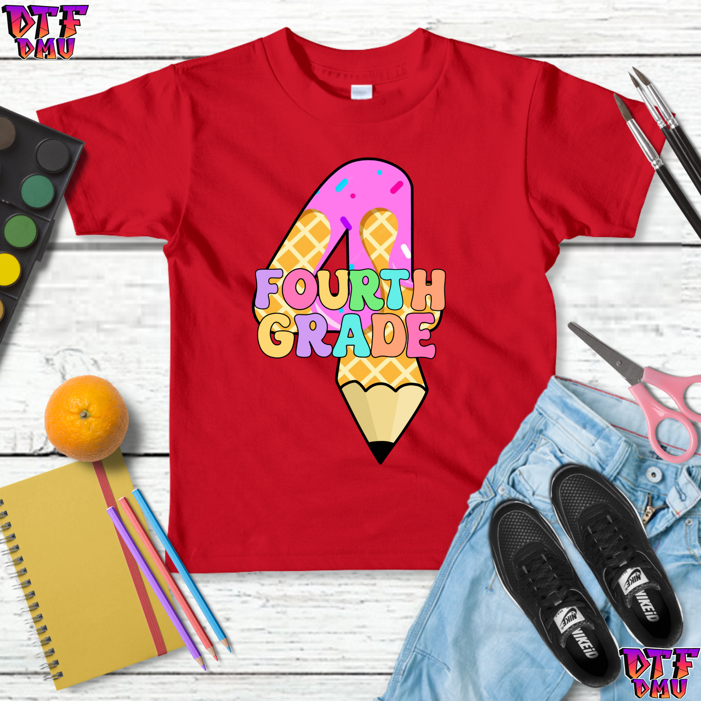 Back to School DTF Transfer Print