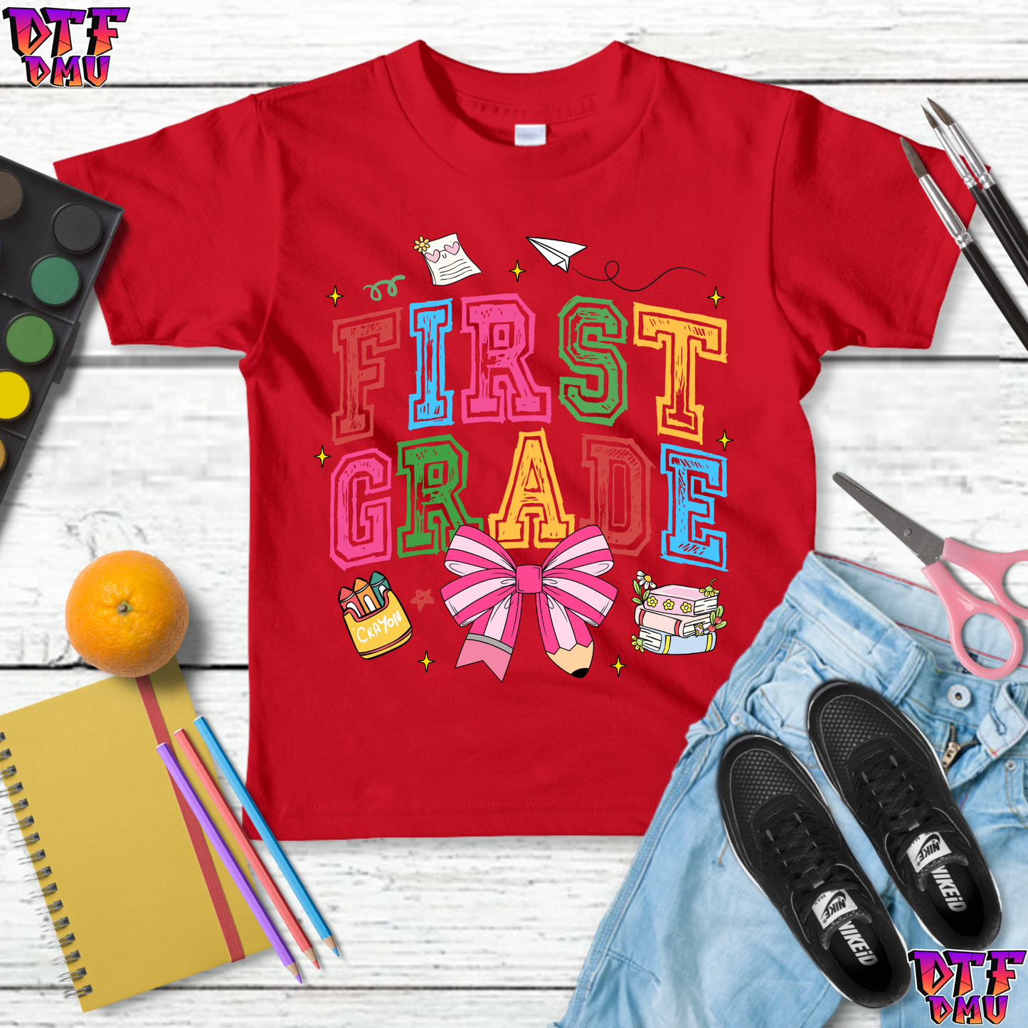 Cheer Bow Back To School DTF Transfer Print