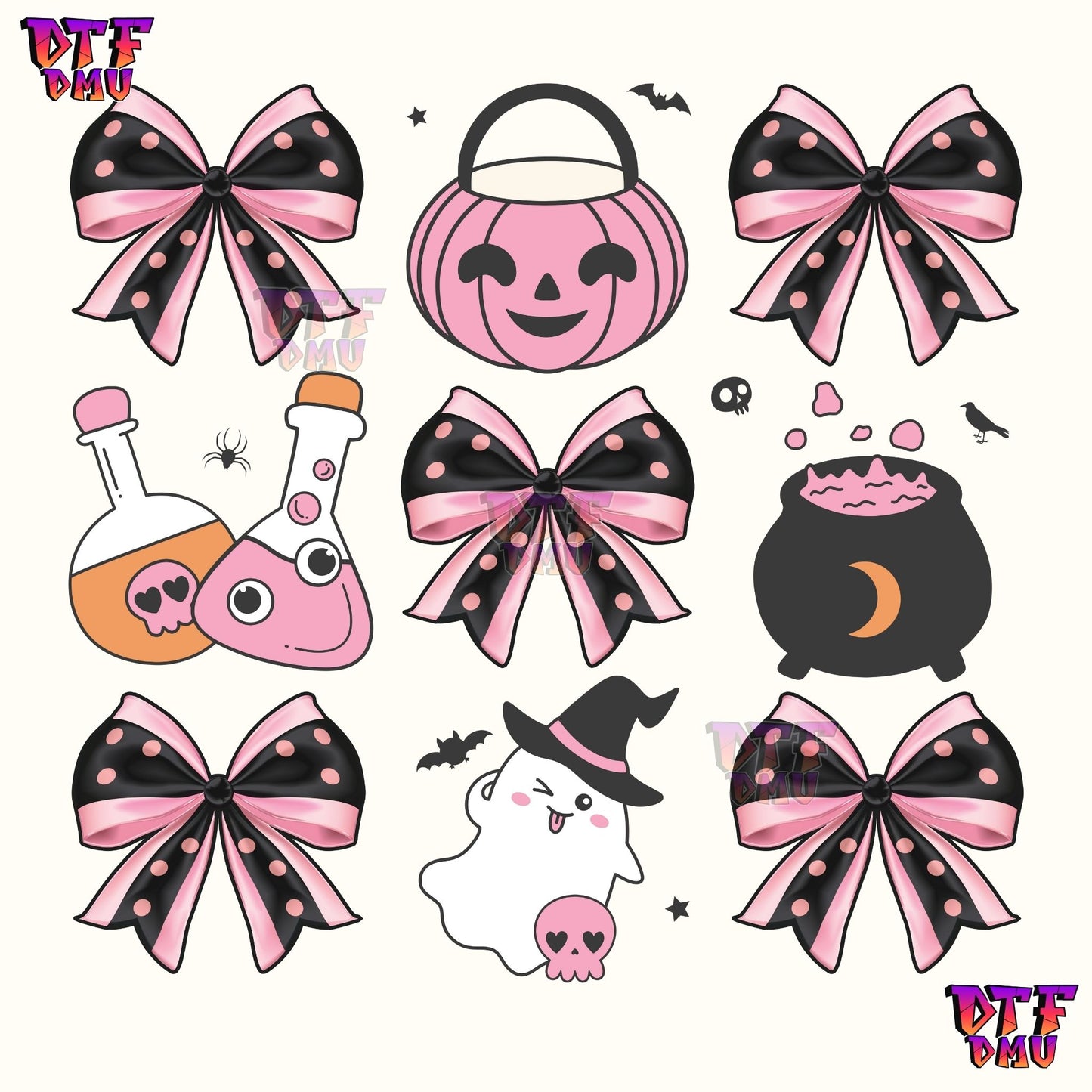 COQUETTE POTION & BOWS (DTF Ready to Apply Transfer Print)