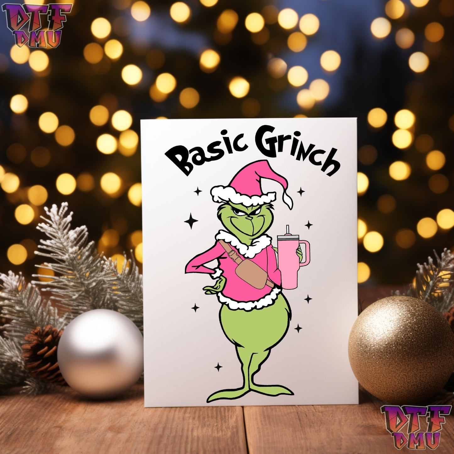 BASIC GRINCH T-SHIRT DTF Transfer Print Only