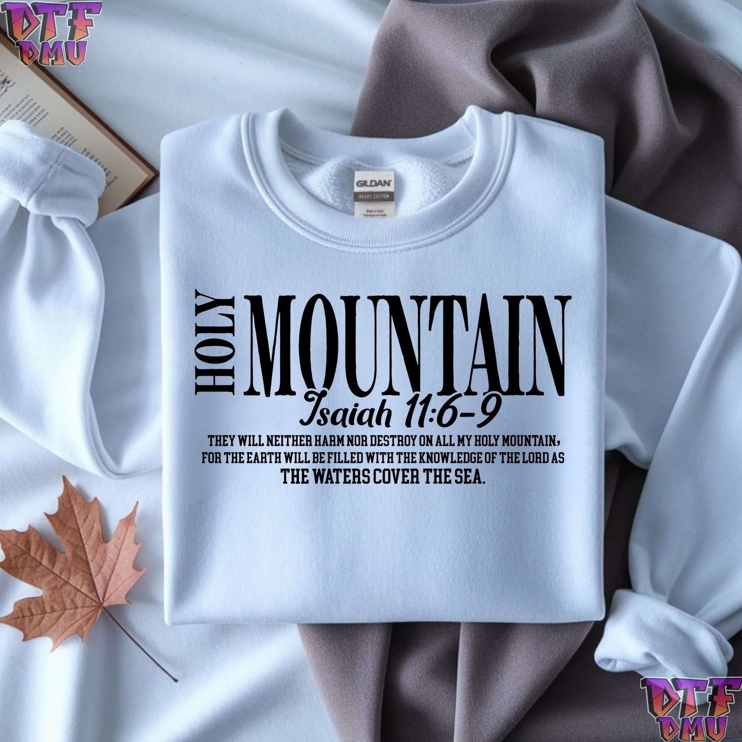 Holy Mountain Christian DTF Transfer Print.