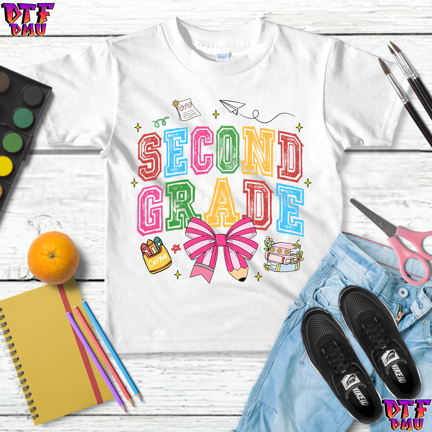 Cheer Bow Back To School DTF Transfer Print