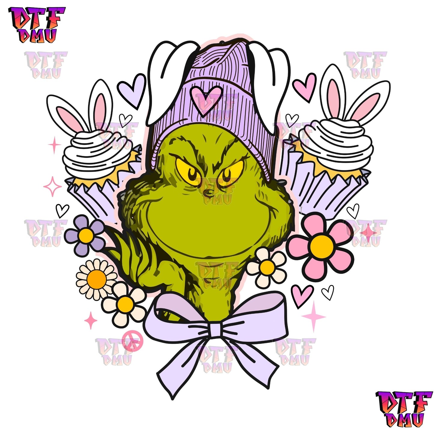 Easter Grinch DTF Transfer Print