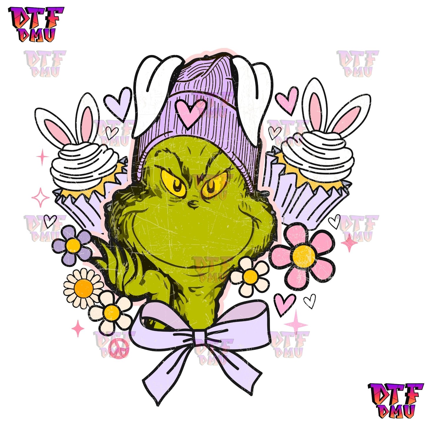 Easter Grinch DTF Transfer Print