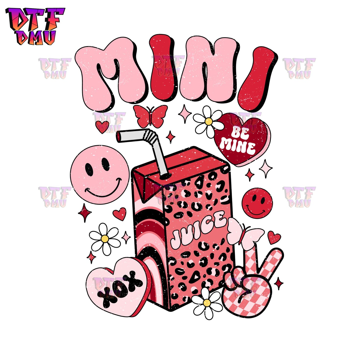 Mama Mini Retro Valentine's Day DTF Transfer Print