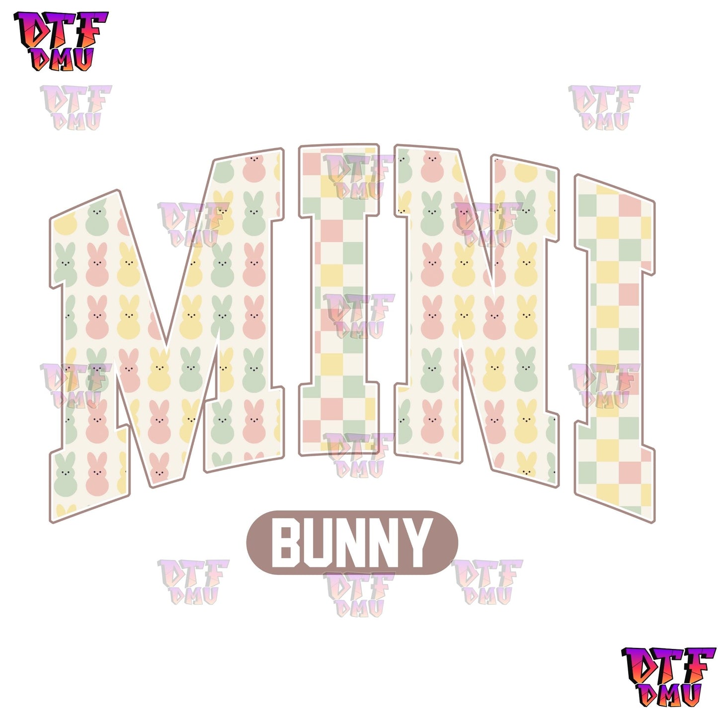 Mama Bunny/ Mini Bunny Easter DTF Transfer Print