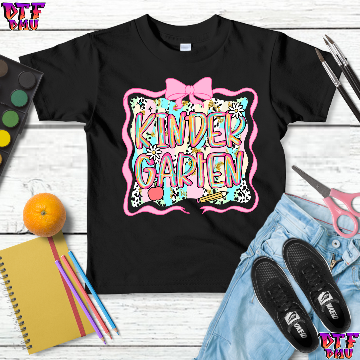 Retro Back to School DTF Transfer Print