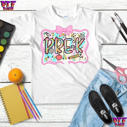 Retro Back to School DTF Transfer Print